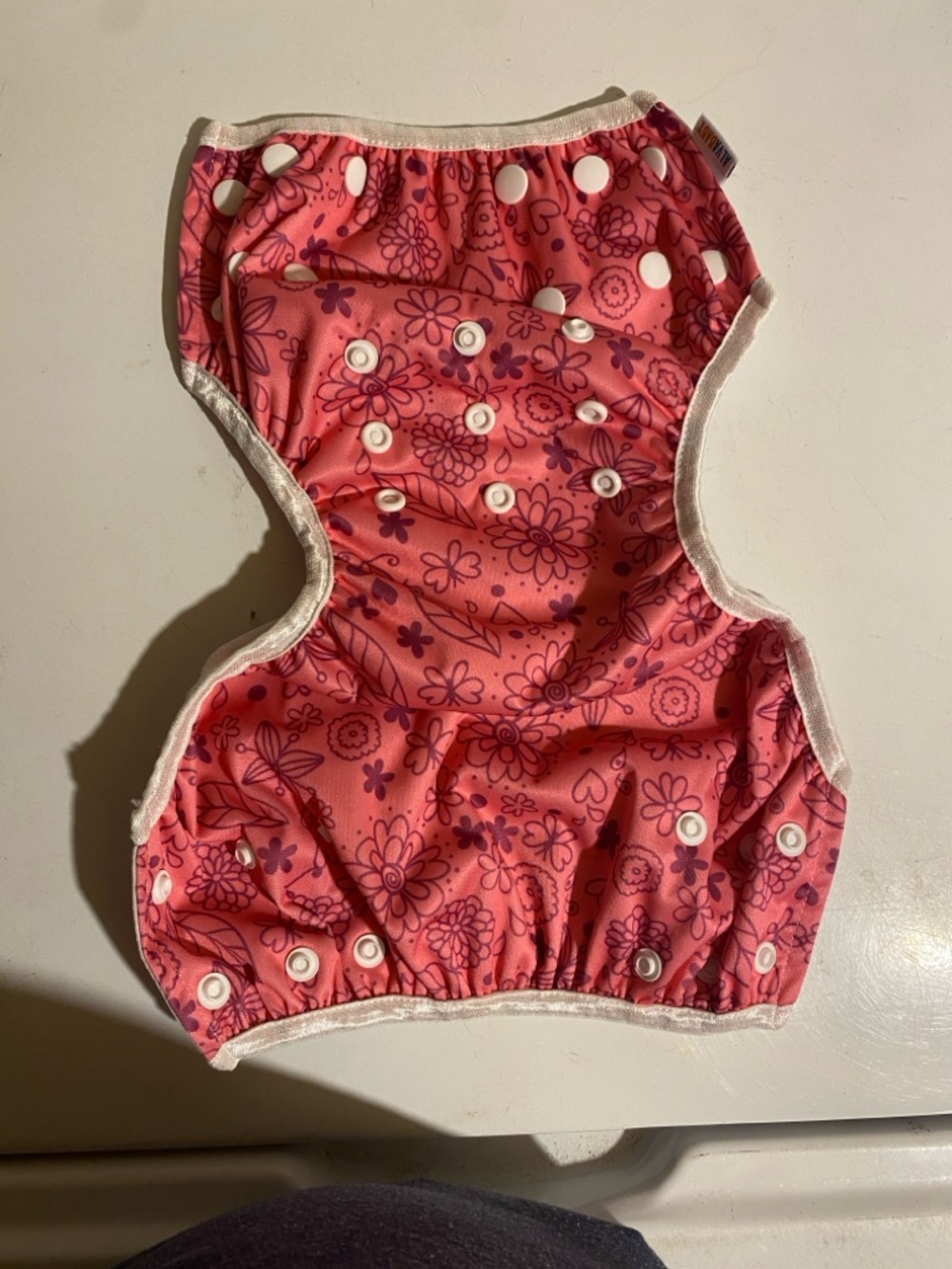 Alva baby Pink Floral Adjustable Swim Diaper Cover for Kids